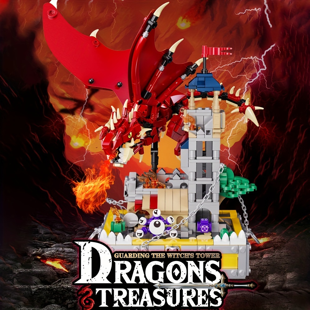 Dragon Treasures Witch tower Building Blocks Toy - BLOCKSLINK